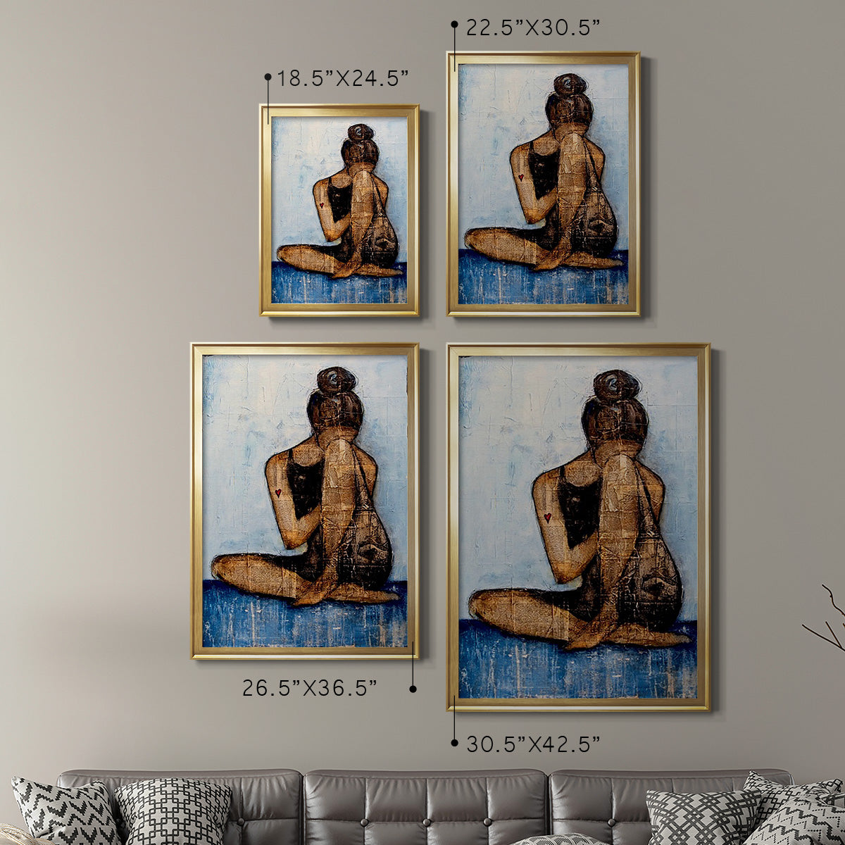 Don't Break My Heart - Modern Framed Canvas Print