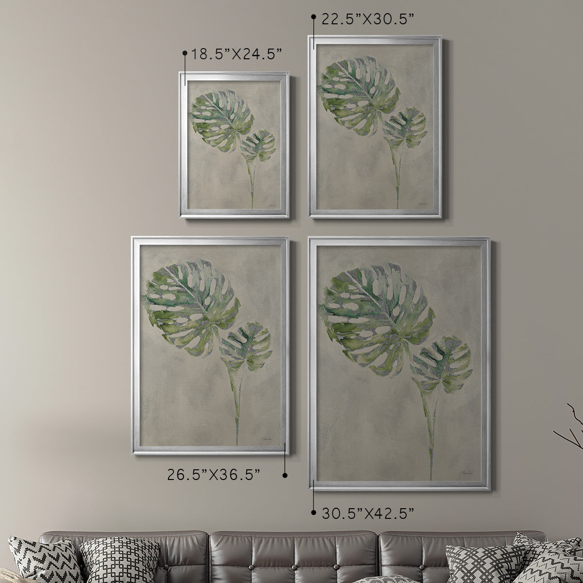 Fresh Unfolds III - Modern Framed Canvas Print