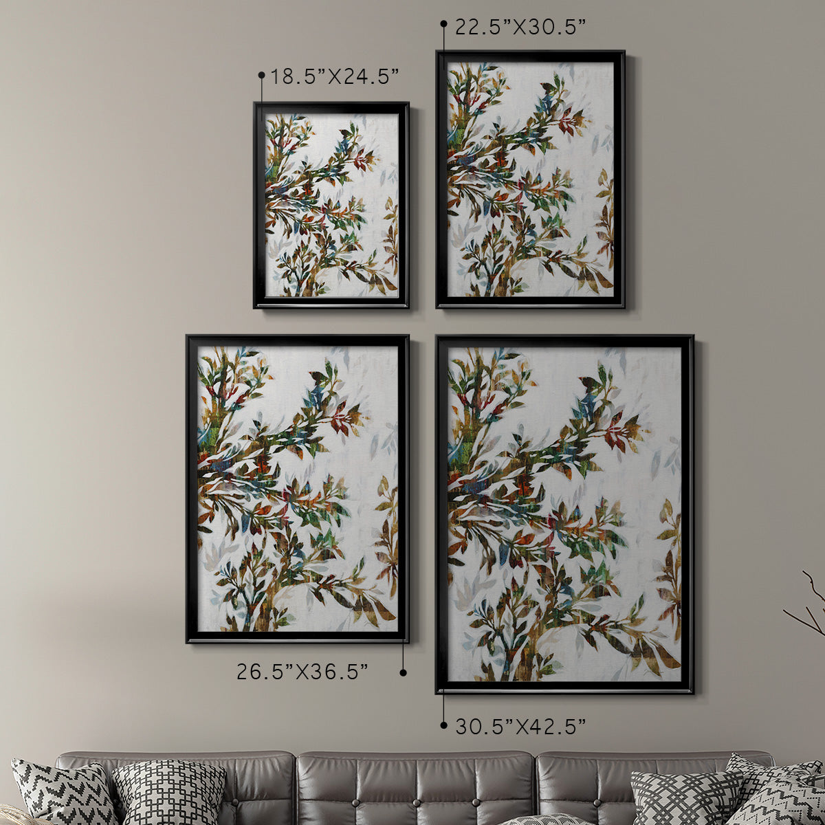 Tree of Life II - Modern Framed Canvas Print