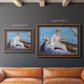 Impressionist leisure boating scene by Édouard Manet in an ornate bronzed mahogany wood frame shown in multiple size options.