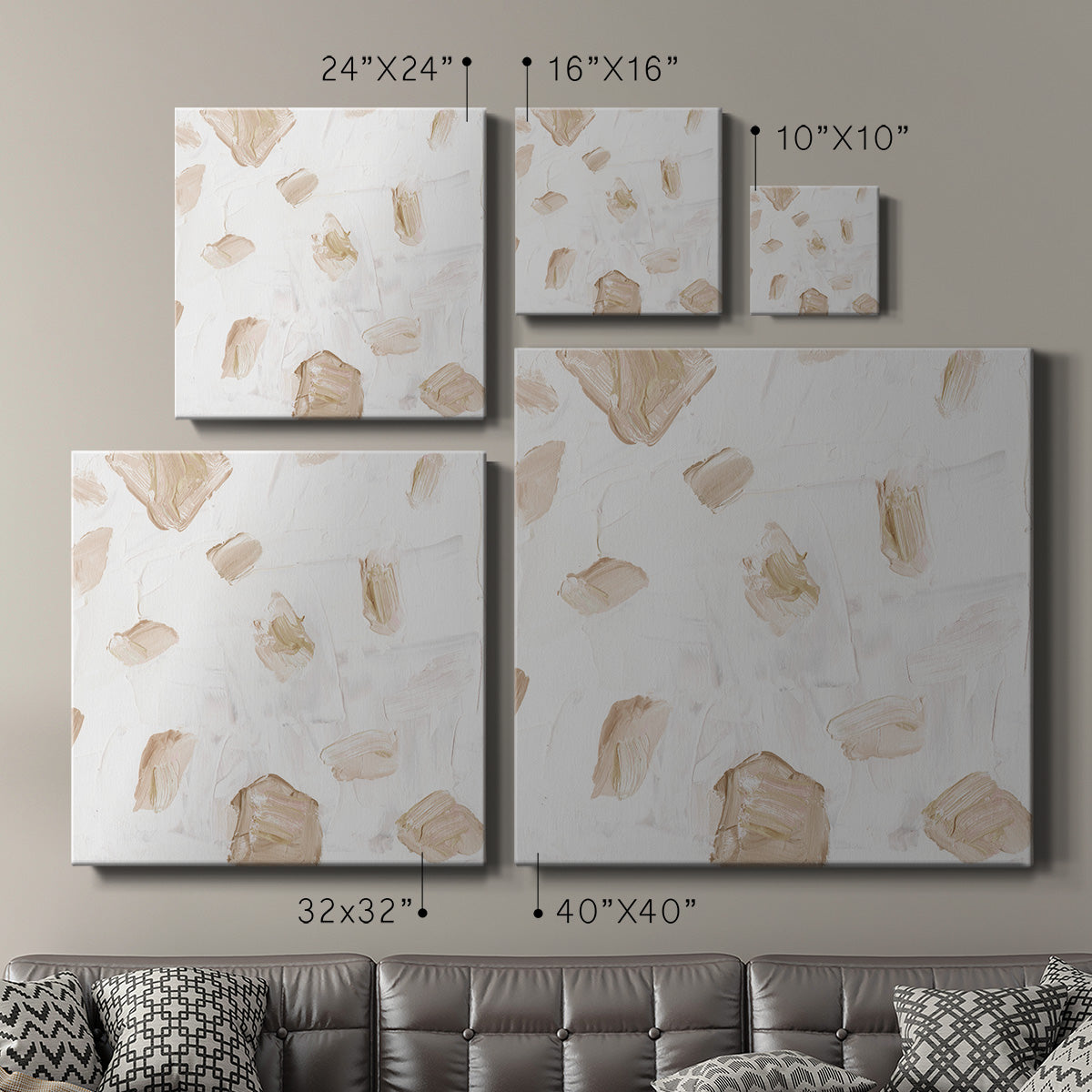 Blushing Neutrals I - Canvas Art Print