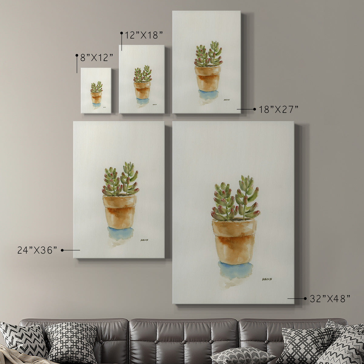 Succulent III - Canvas Art Print