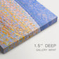 Canvas art print of an abstract dune landscape with dotted texture, highlighting texture and gallery-wrapped edges