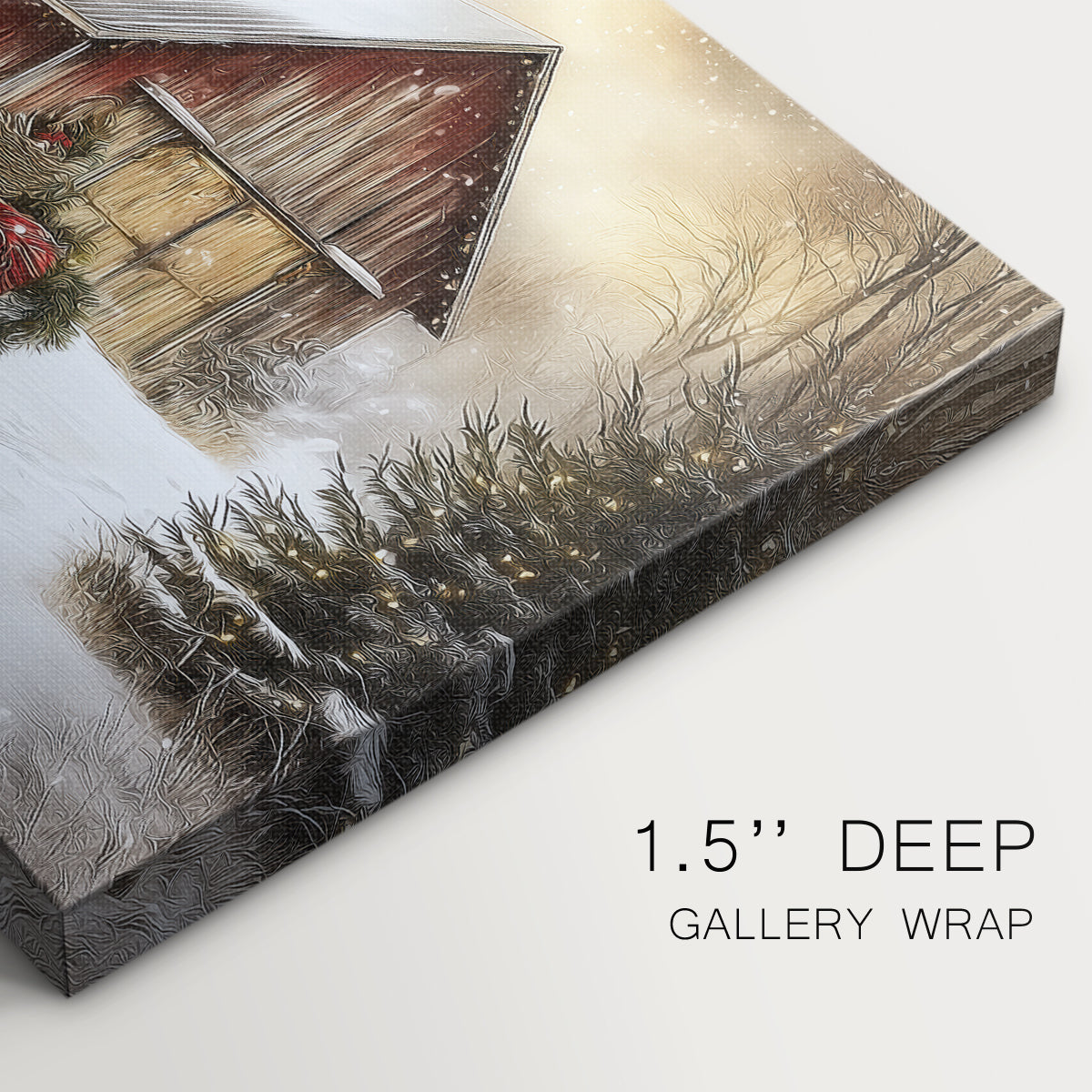 Dawn of Candlelit Village - Canvas Art Print