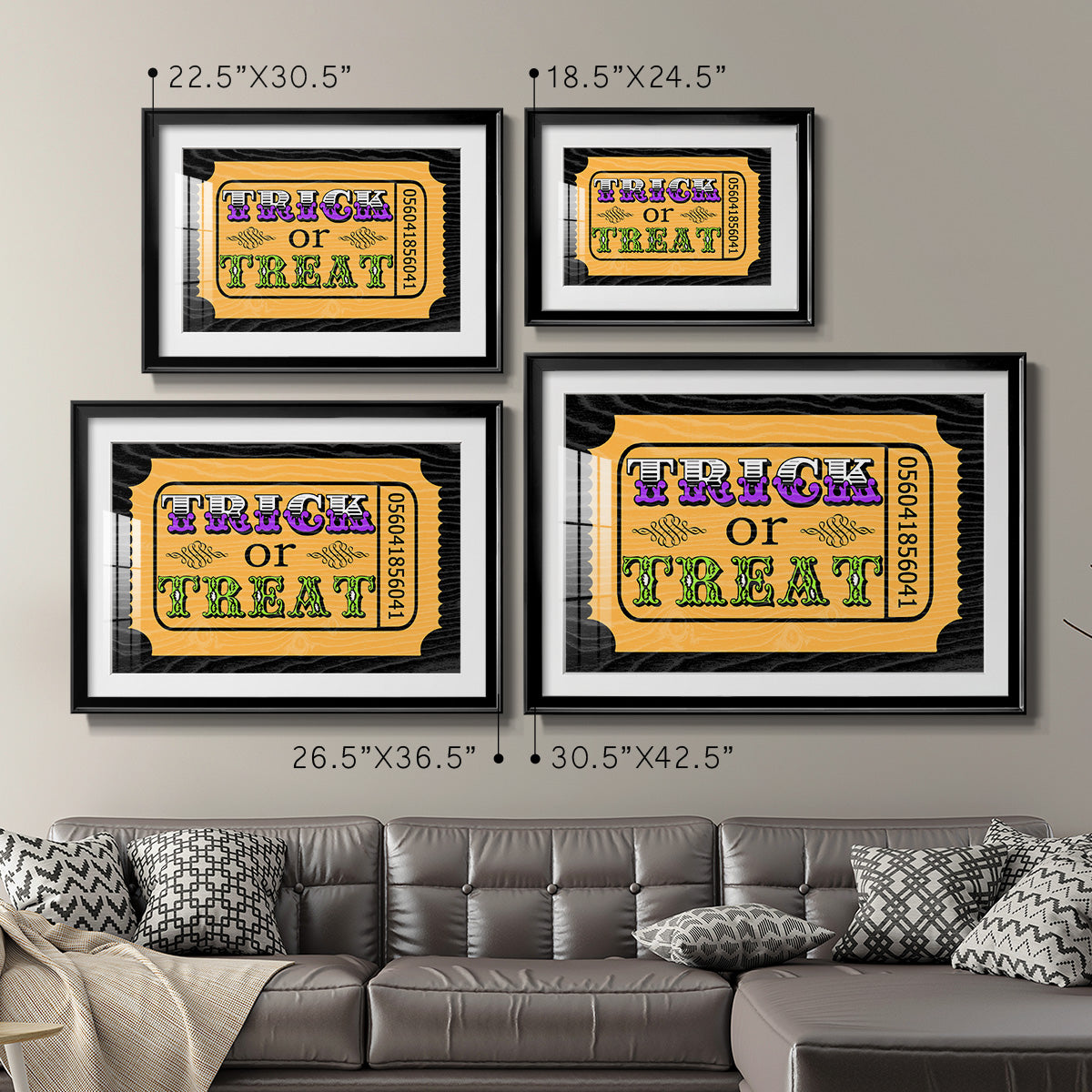 Trick or Treat Ticket Premium Framed Print - Ready to Hang