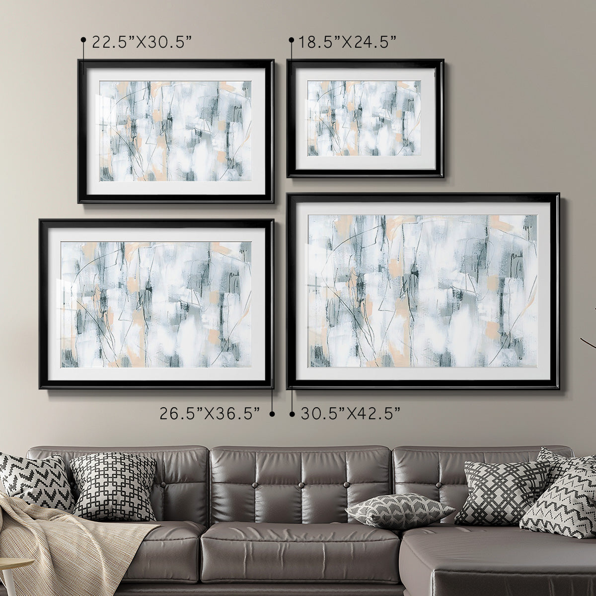 Stone Hatchmarks I Premium Framed Print - Ready to Hang