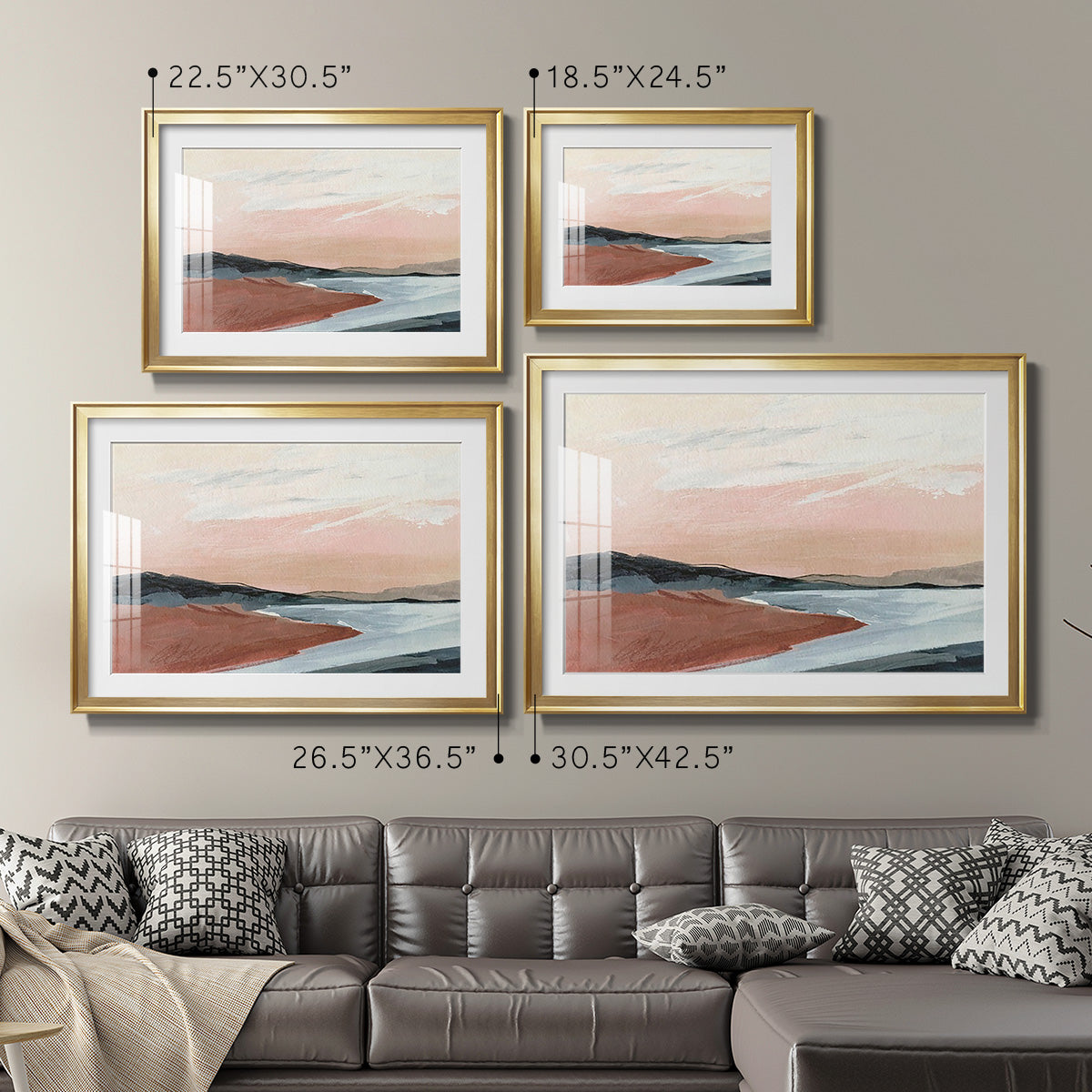 Paynes Coast I - Modern Framed Art Print