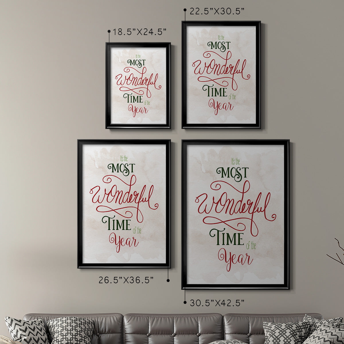 Wonderful Time of the Year - Modern Framed Canvas Print