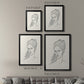 Greek Busts II - Modern Framed Canvas Print