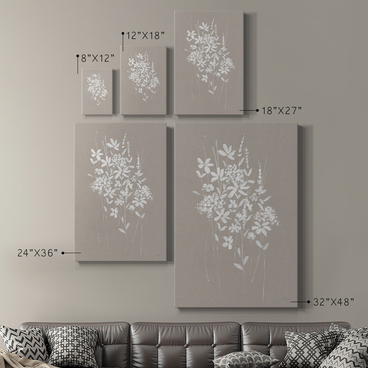 Delicate Botanicals I - Canvas Art Print