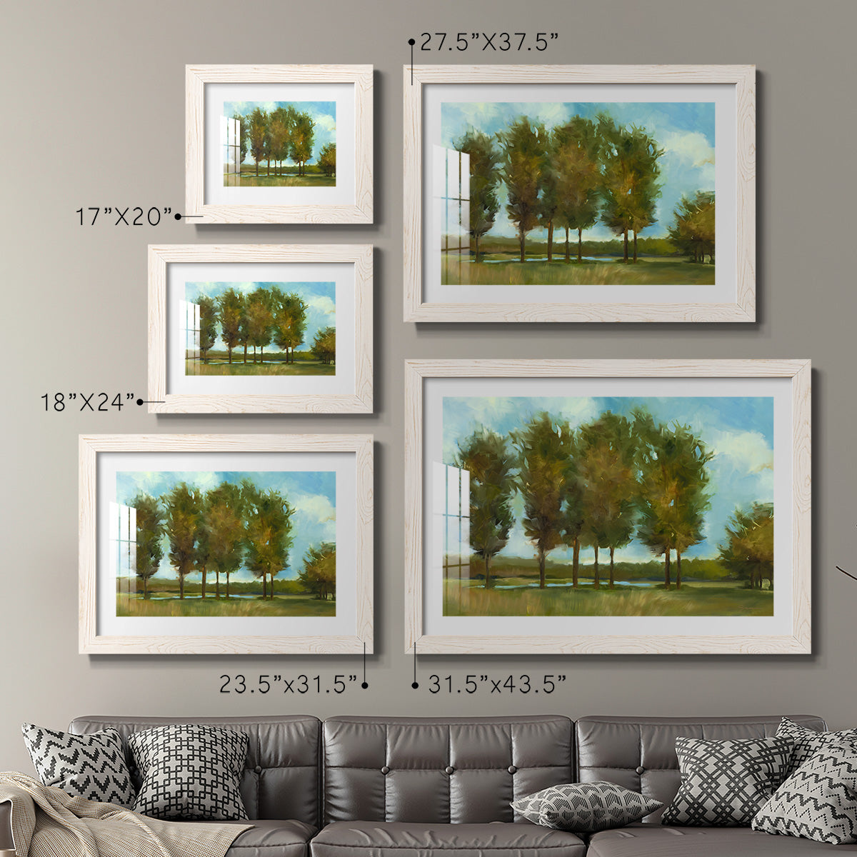 Tall Trees - Barnwood Framed Art Print