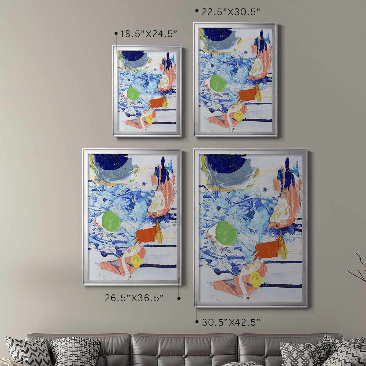 Evidence IV - Modern Framed Canvas Print