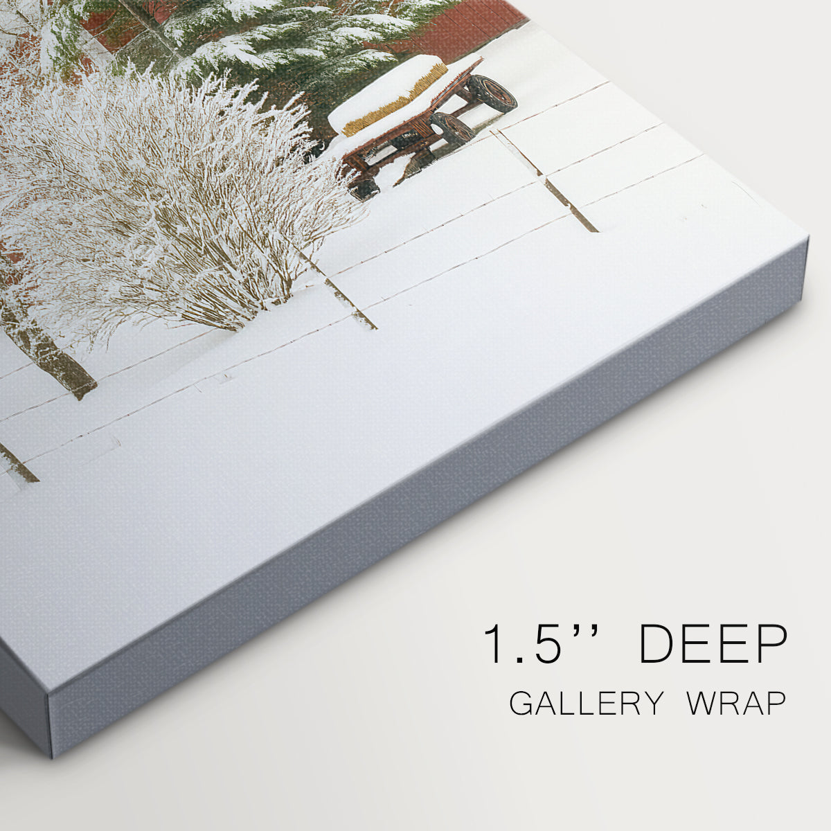 Silver Carol of Snow - Canvas Art Print