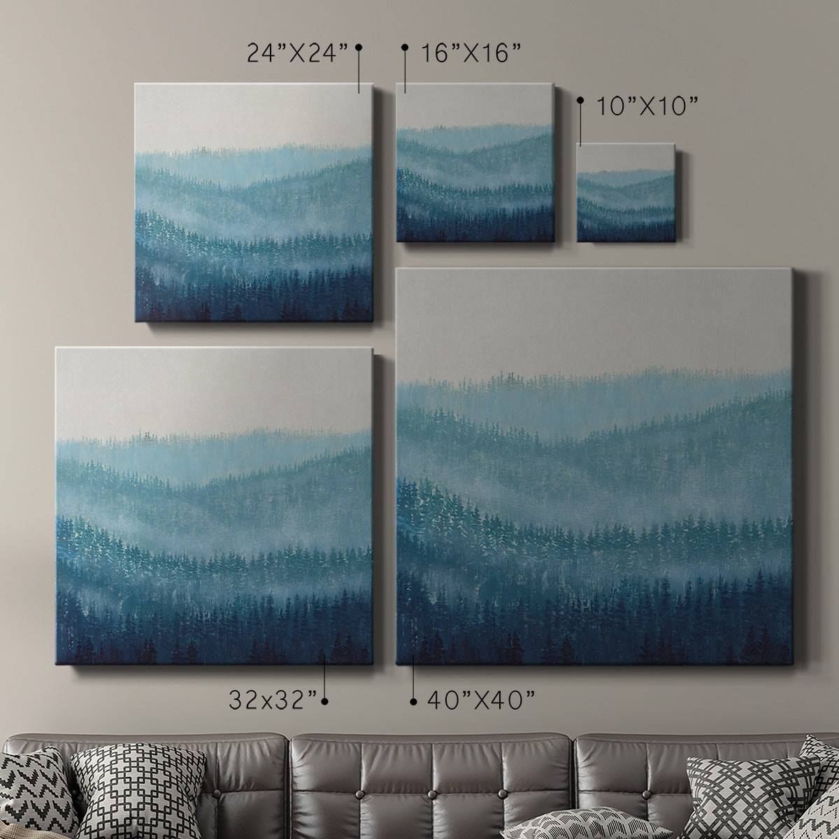 Smoky Ridge I - Canvas Art Print