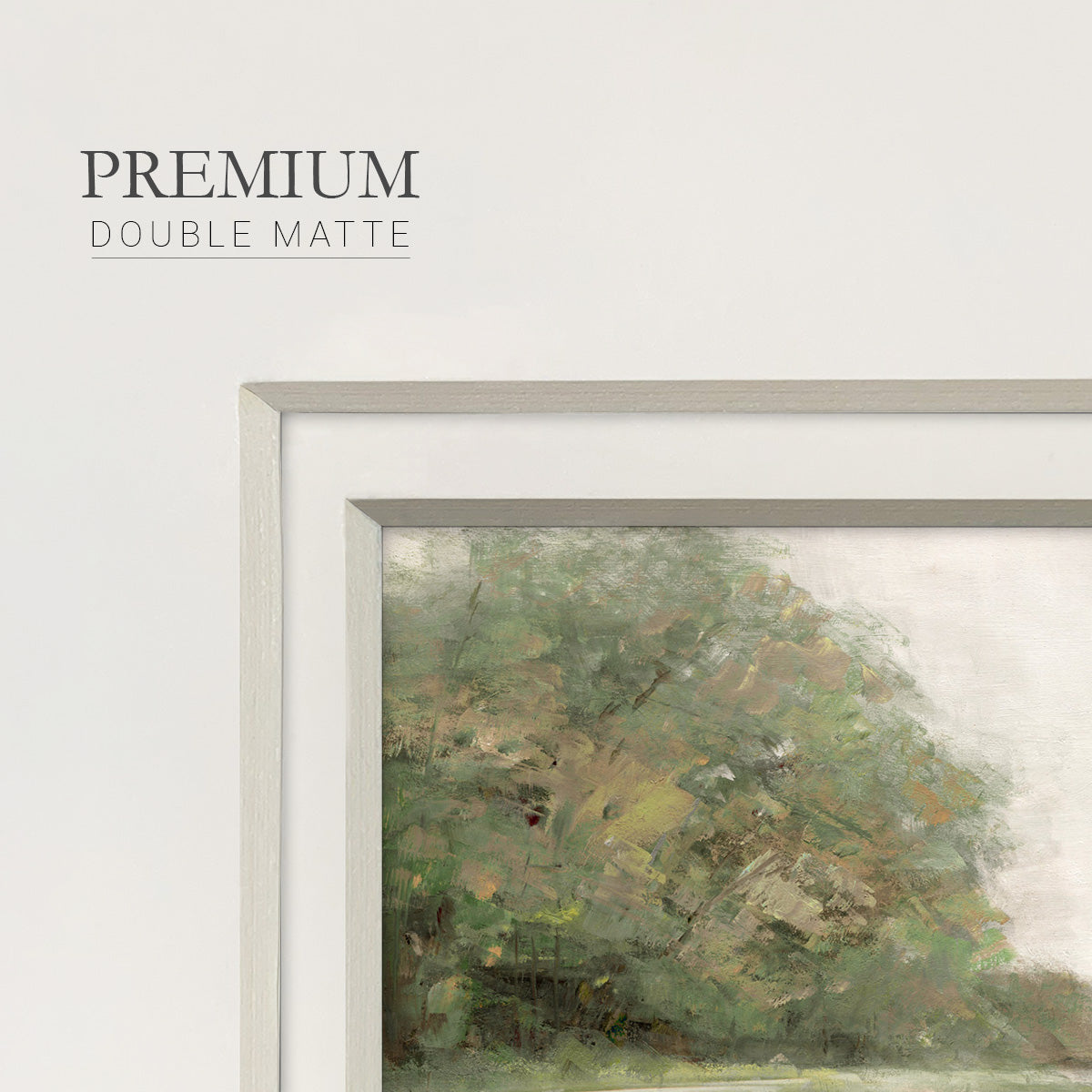 Quiet Path - Double Matboard Framed Print