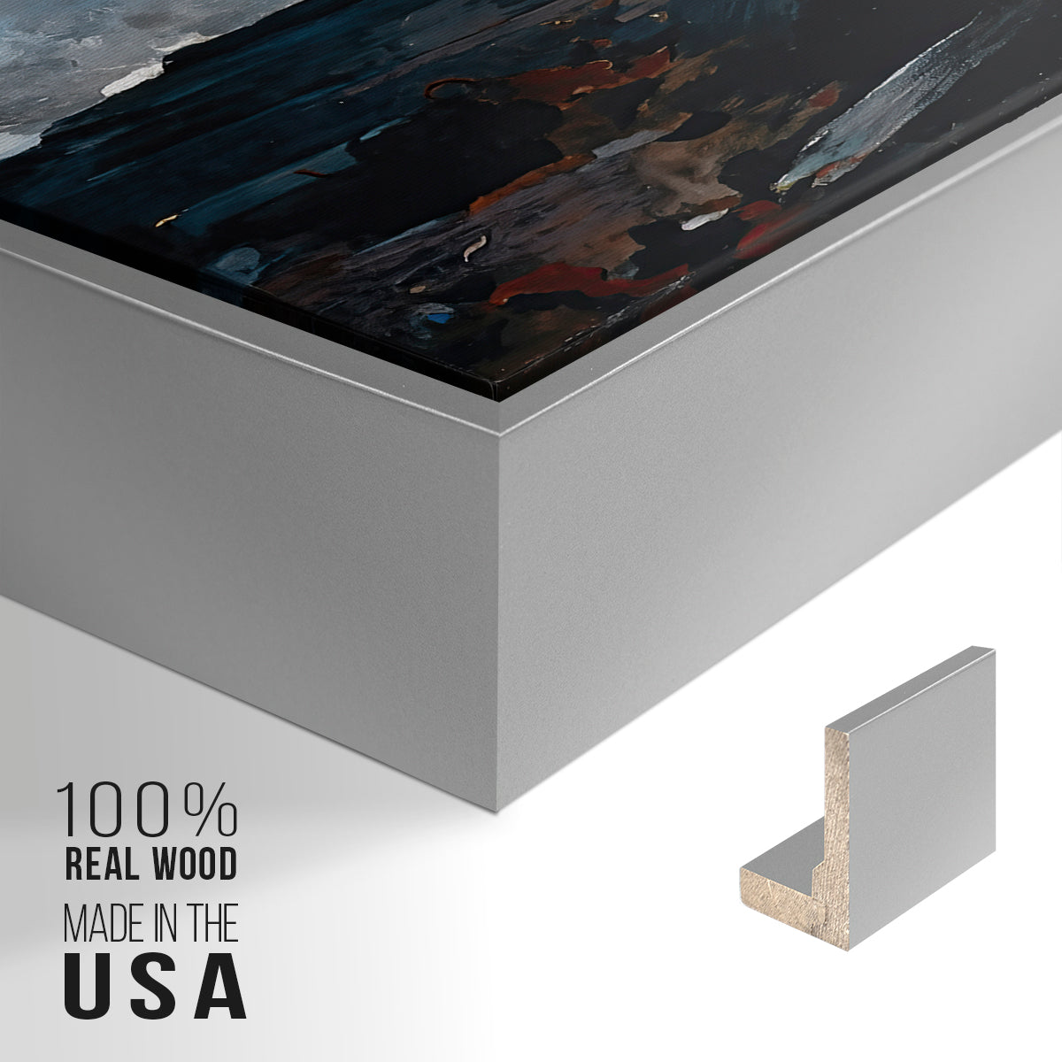Northeaster, 1895 - Floater Framed Canvas Print