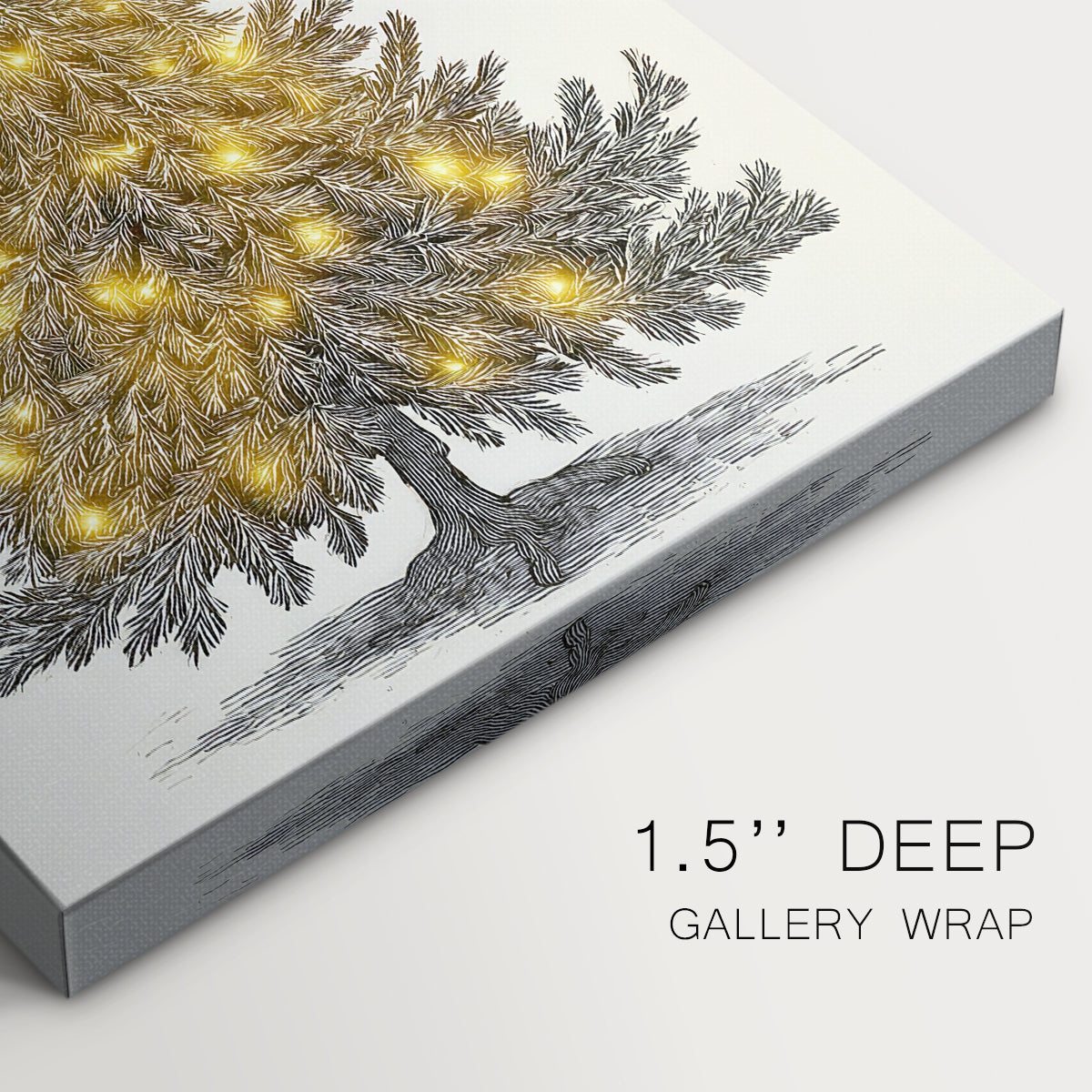 Dusk of Gilded Snow - Canvas Art Print