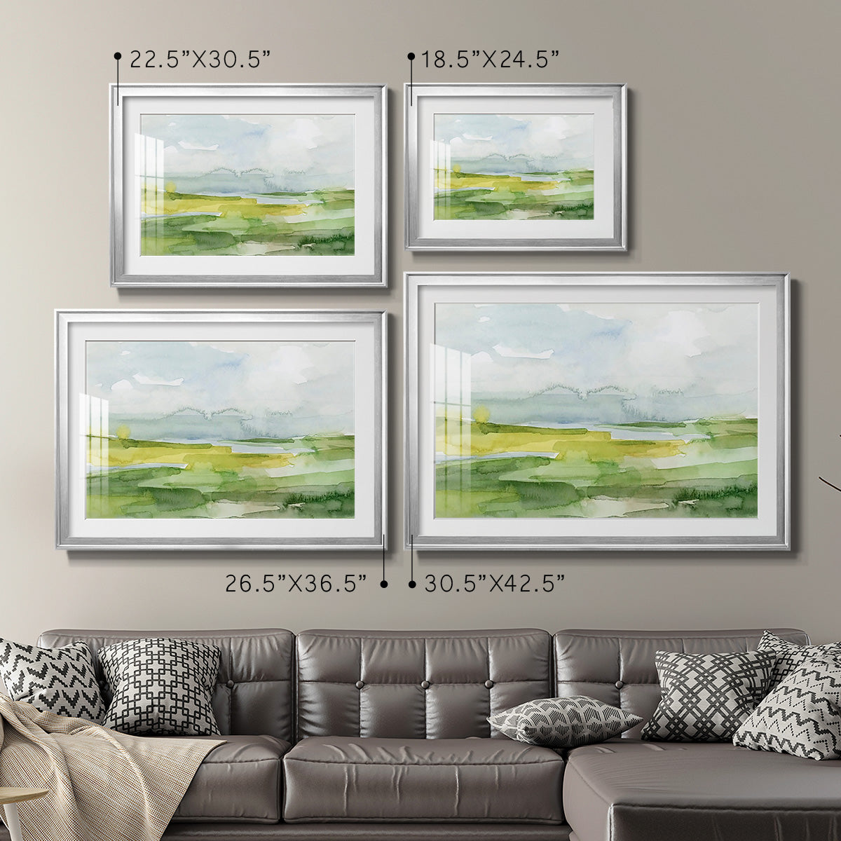 Watery Lowlands II Premium Framed Print - Ready to Hang