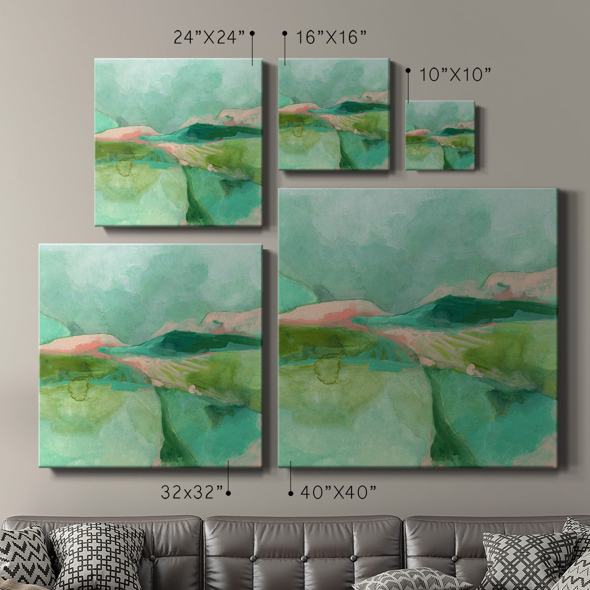 Mint Valley II-Premium Gallery Wrapped Canvas - Ready to Hang