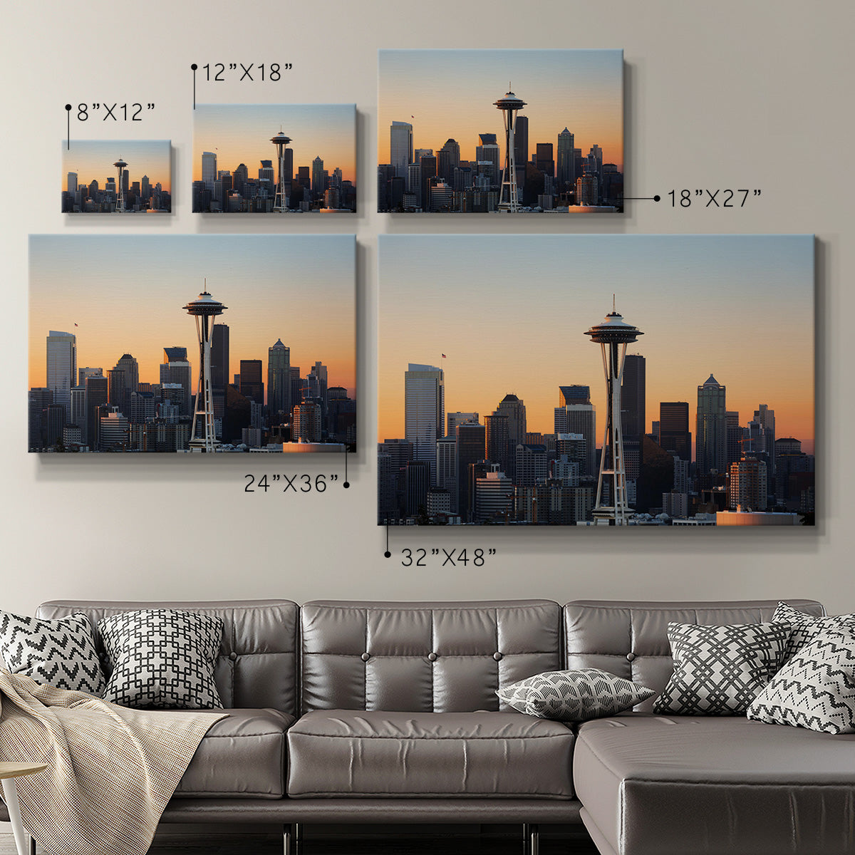 Seattle Downtown Skyline - Canvas Art Print