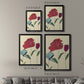 Colored Floral I - Modern Framed Canvas Print