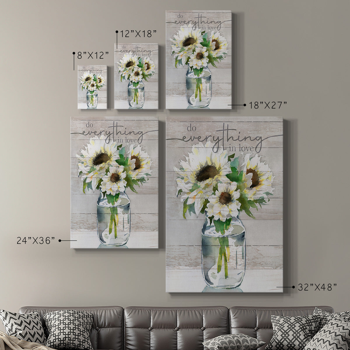 Do Everything In Love Premium Gallery Wrapped Canvas - Ready to Hang