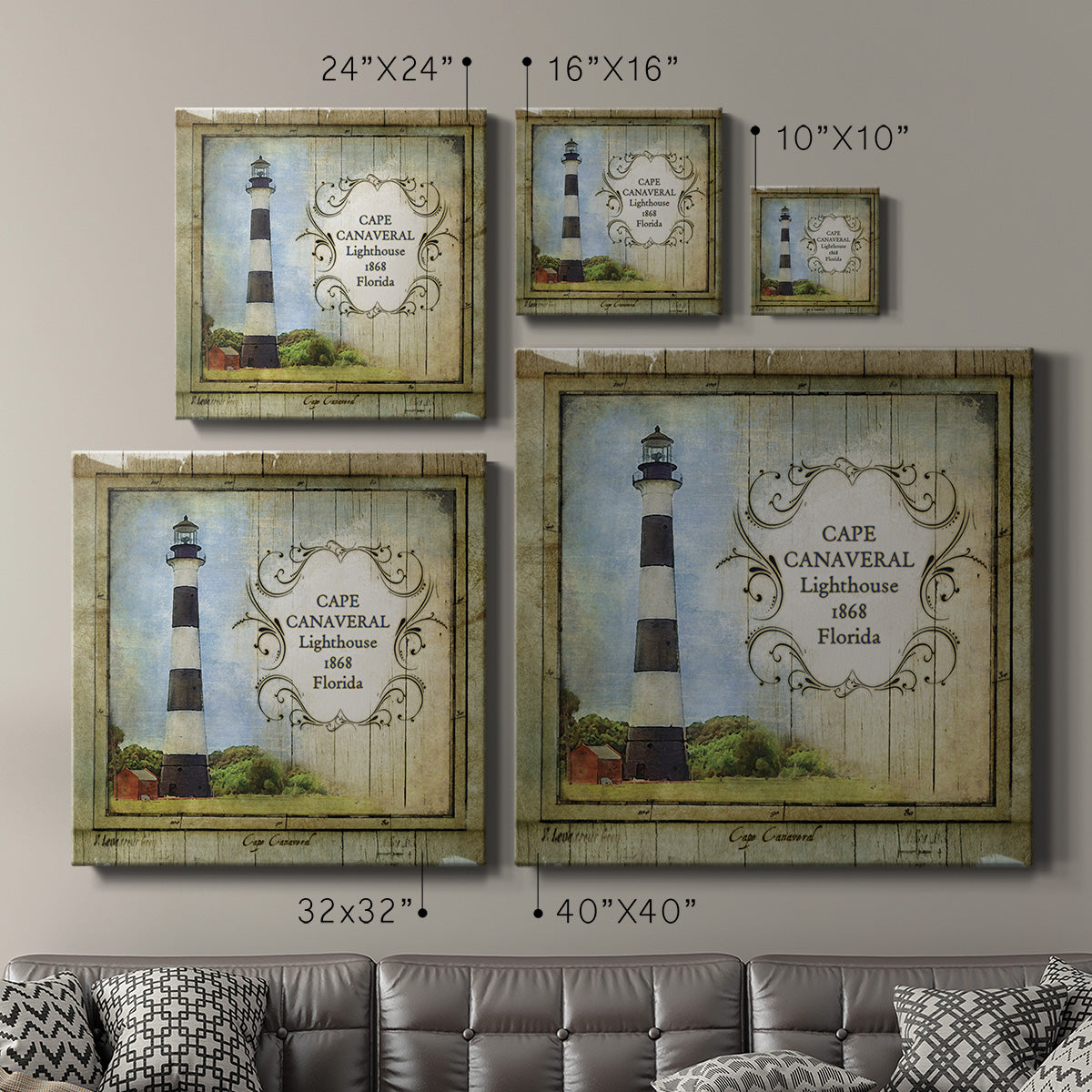 Florida Lighthouse II-Premium Gallery Wrapped Canvas - Ready to Hang