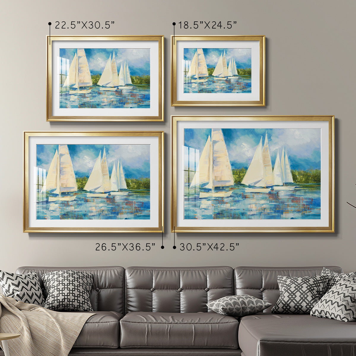 Clear Sailing Premium Framed Print - Ready to Hang