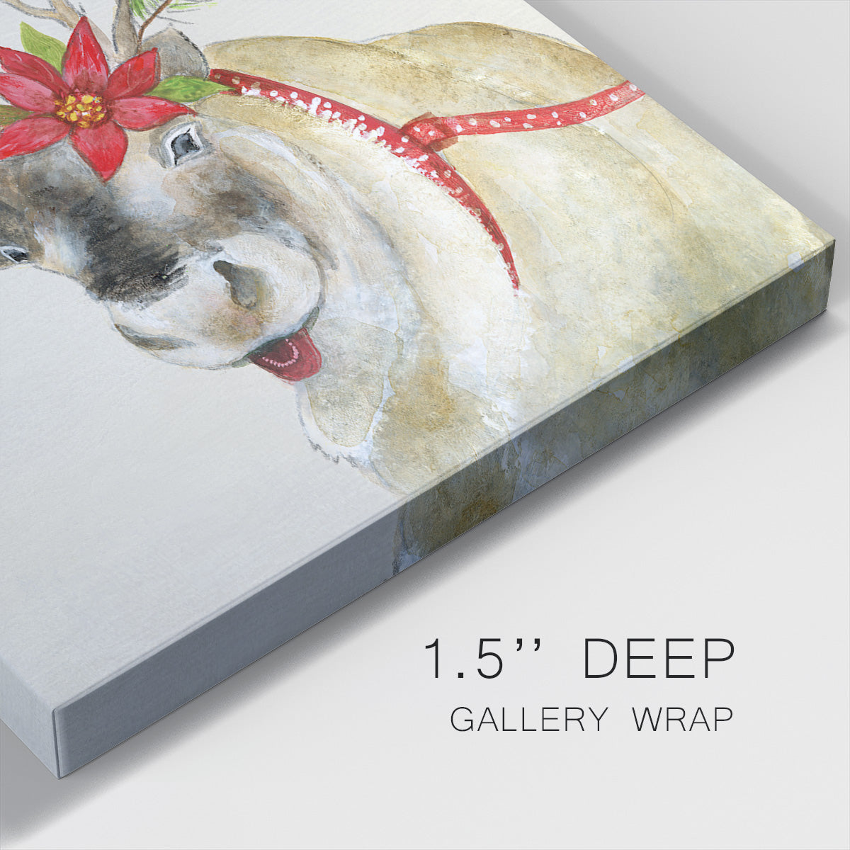 Playful Reindeer II - Gallery Wrapped Canvas