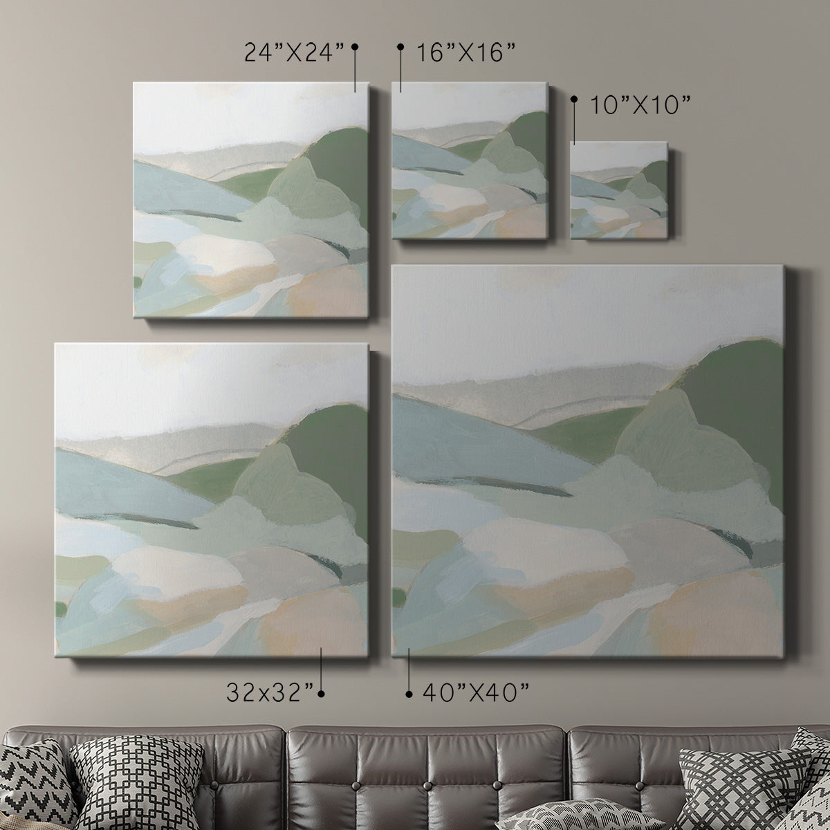 Tonal Vista IV - Canvas Art Print