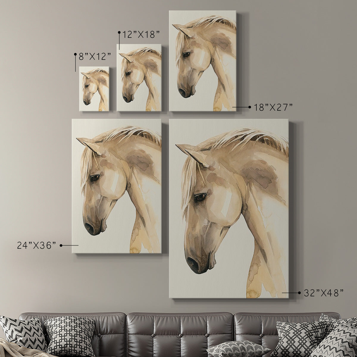 Golden Palomino II Premium Gallery Wrapped Canvas - Ready to Hang