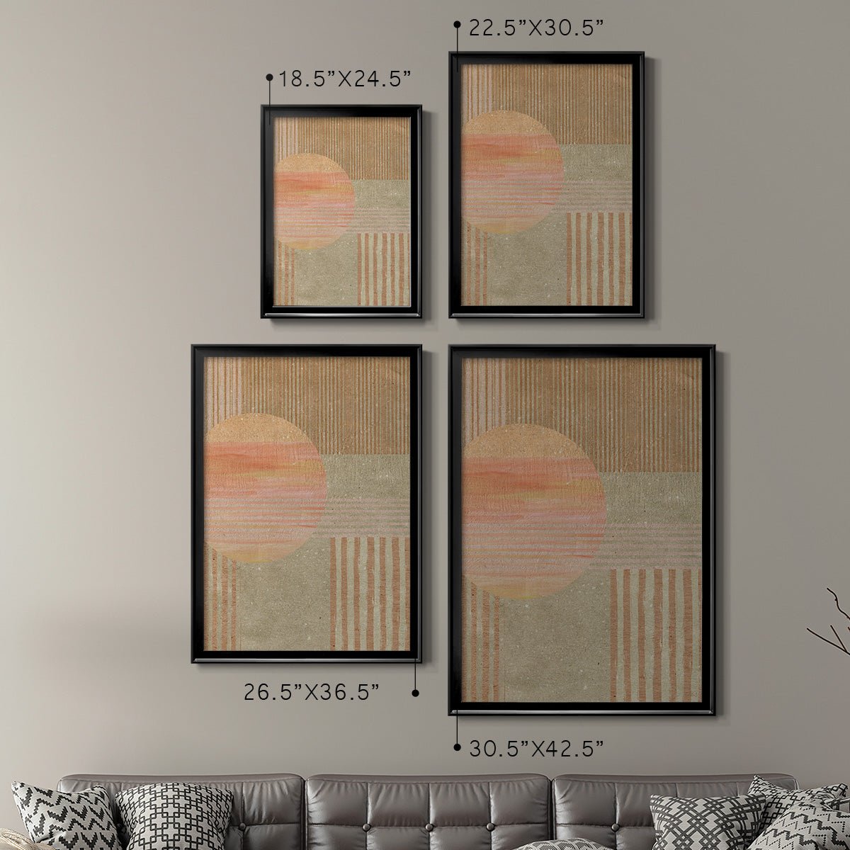 Adobe Sunrise I - Modern Framed Canvas Print