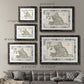 Bordered Map of England & Wales-Premium Framed Print - Ready to Hang