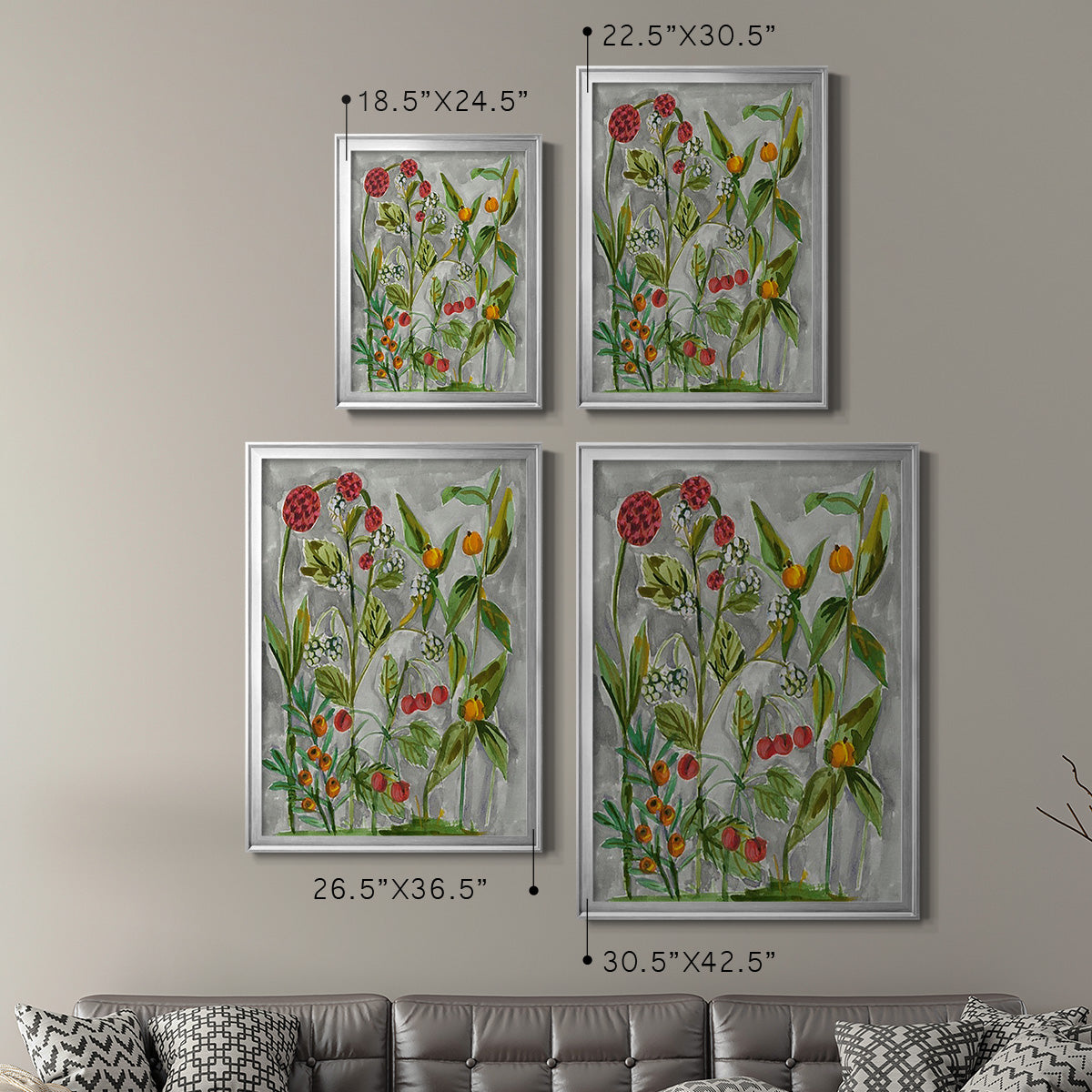 Dear Nature II - Modern Framed Canvas Print