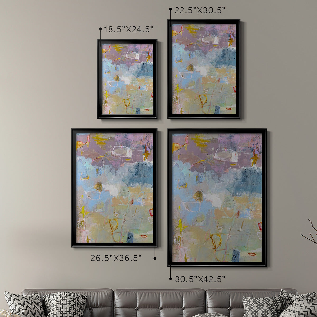Whilst I - Modern Framed Canvas Print