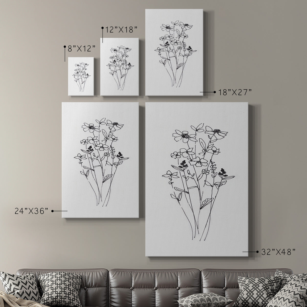 Farmhouse Plants I - Canvas Art Print