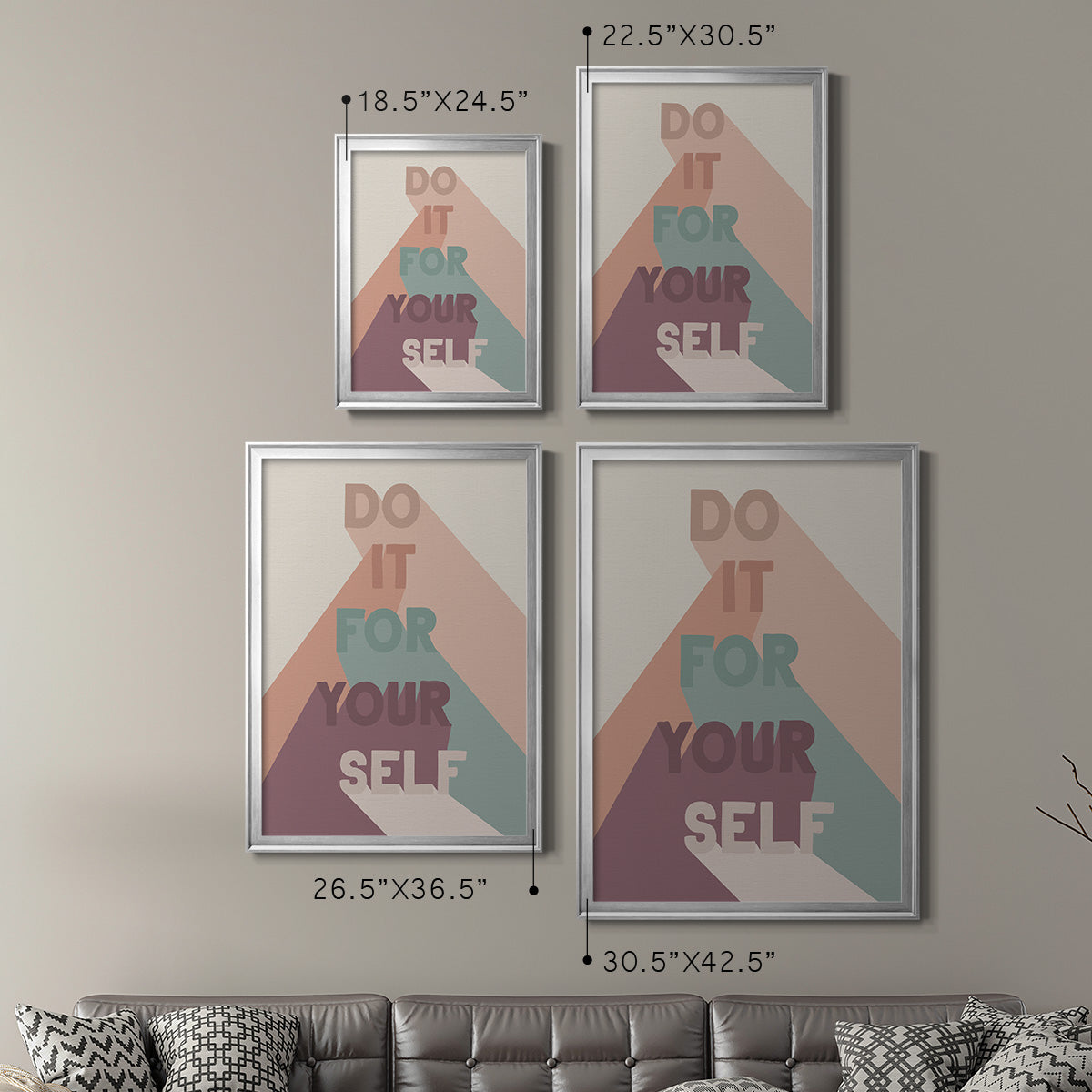 For Yourself - Modern Framed Canvas Print