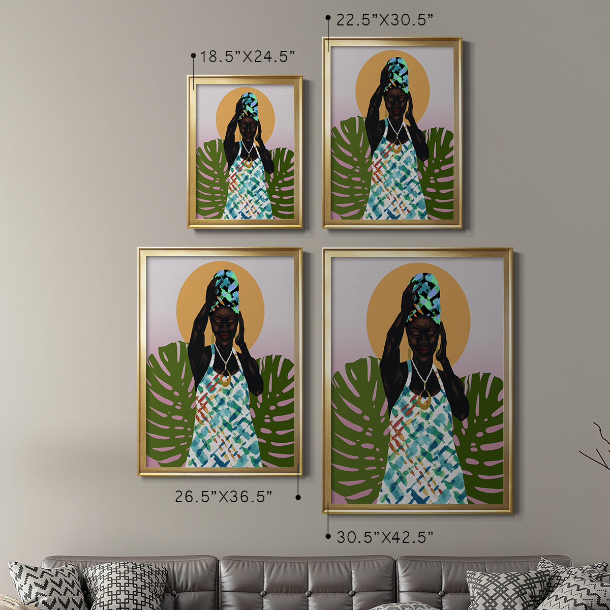 Her Faith - Modern Framed Canvas Print