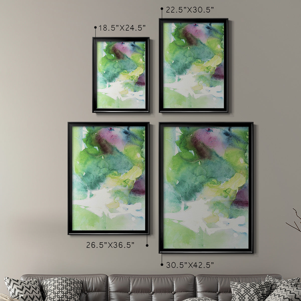Rising Above IV - Modern Framed Canvas Print