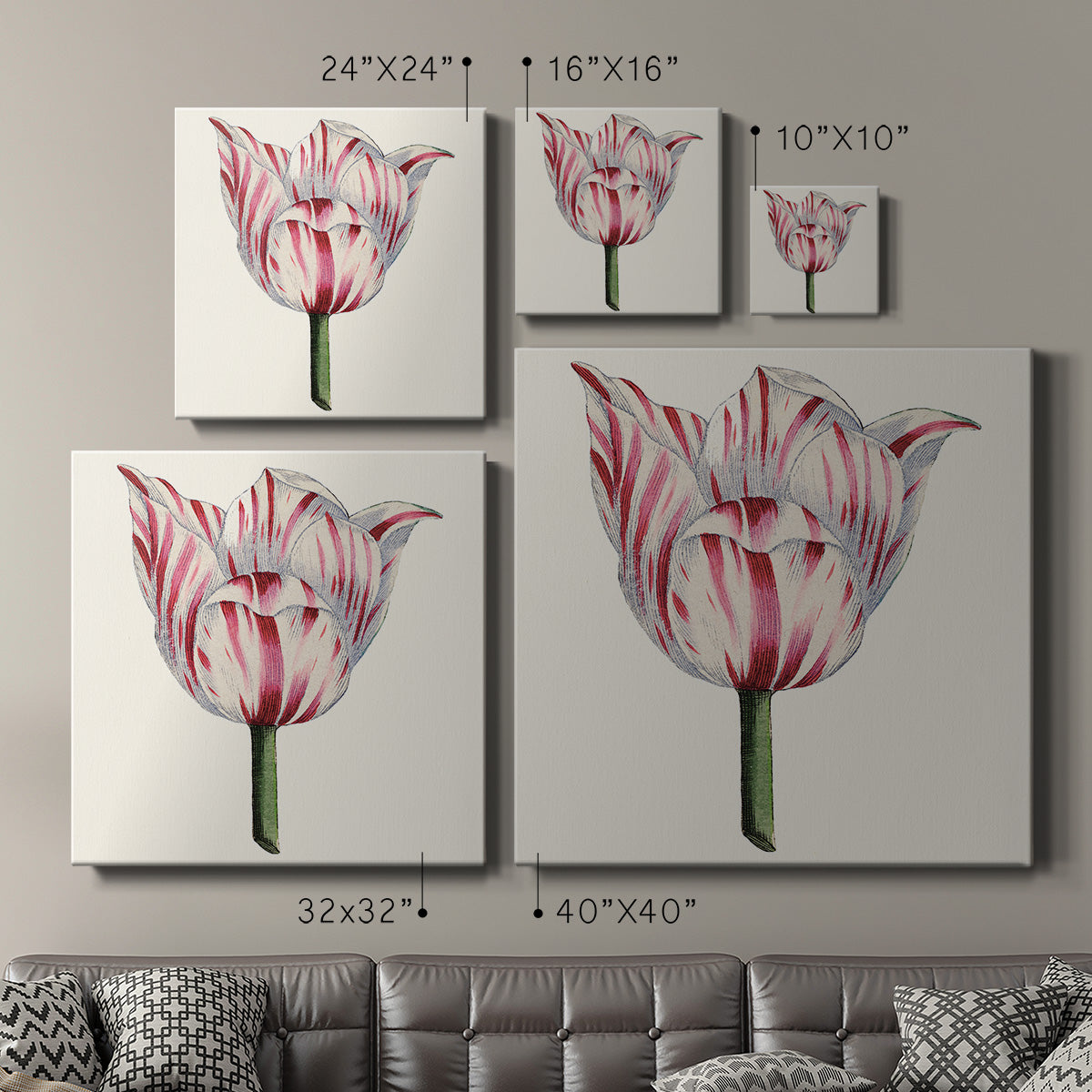 Tulip Garden I - Canvas Art Print