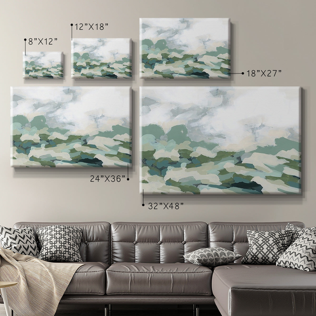 Verdant Hillside II - Canvas Art Print