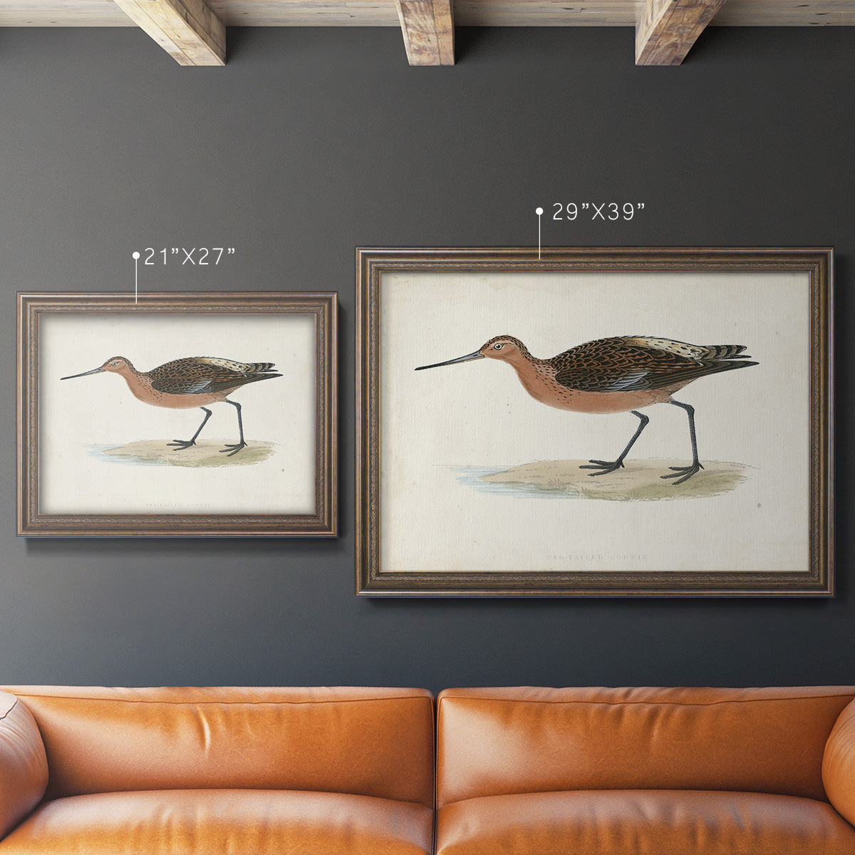 Morris Sandpipers II Premium Framed Canvas- Ready to Hang