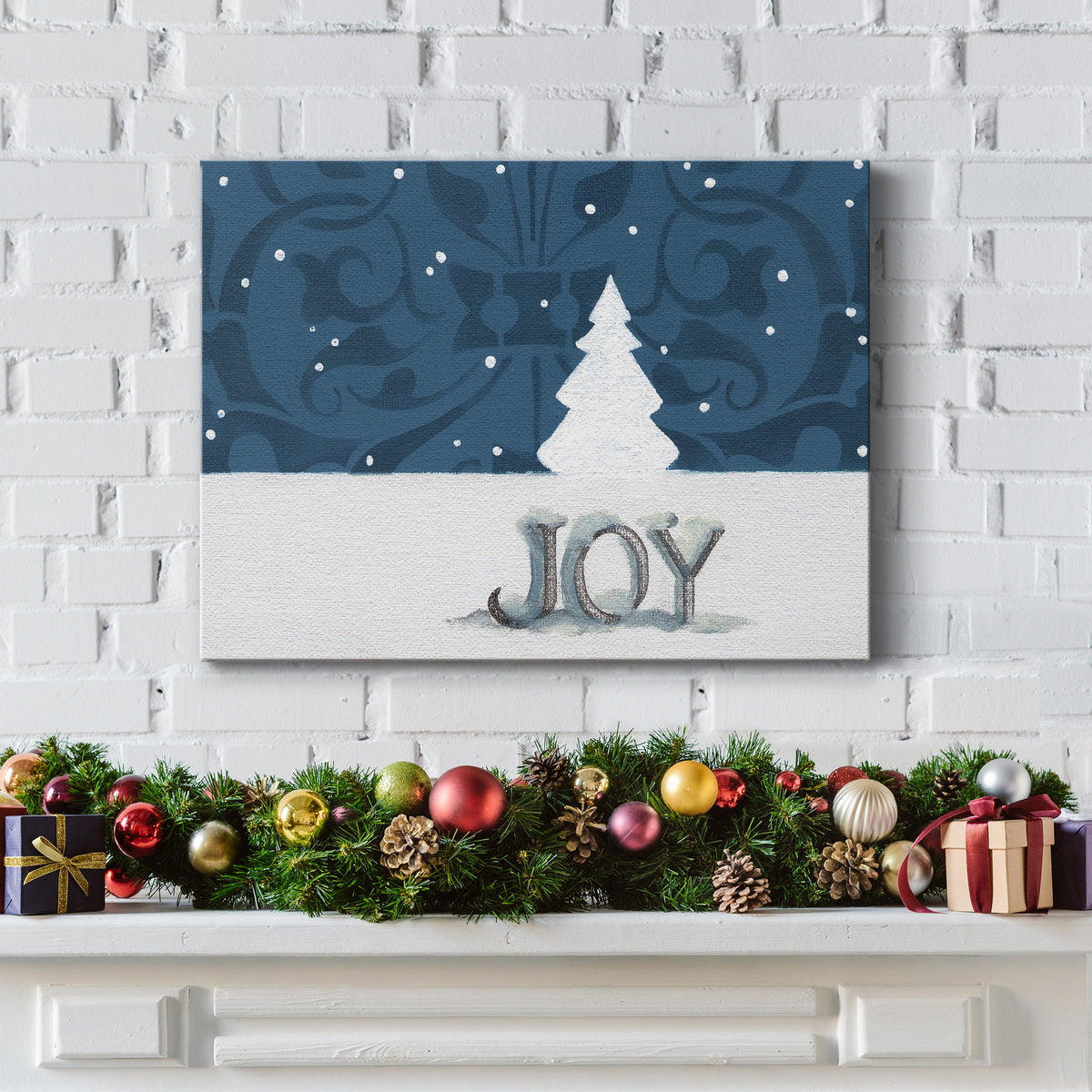 Joy Snowflake - Premium Gallery Wrapped Canvas  - Ready to Hang