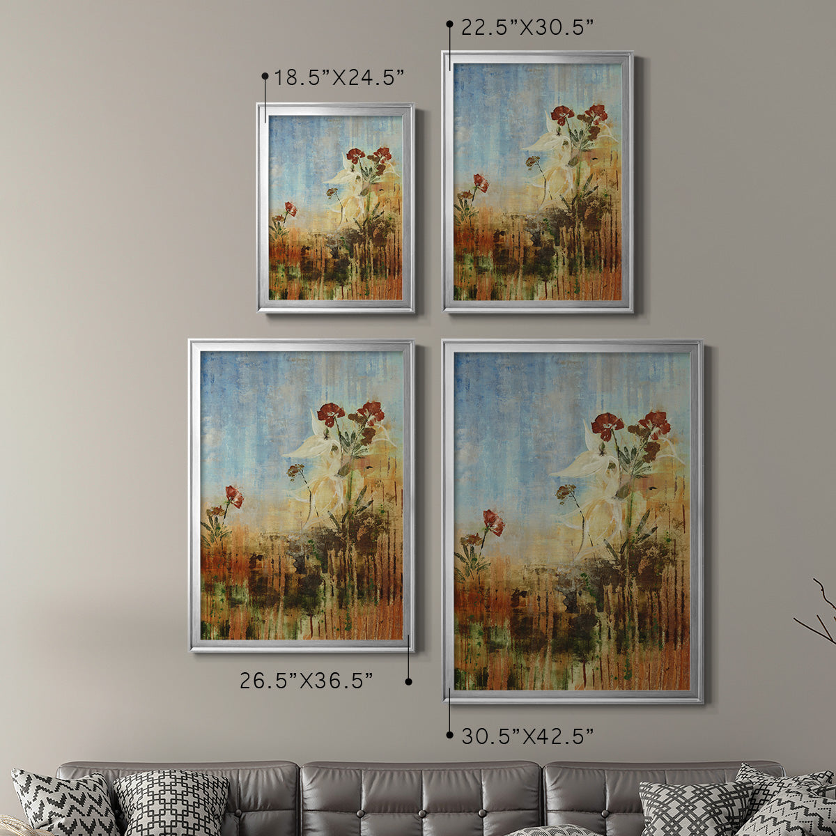 Dedicated to Spring - Modern Framed Canvas Print