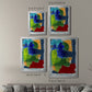 Brights Strokes II - Modern Framed Canvas Print