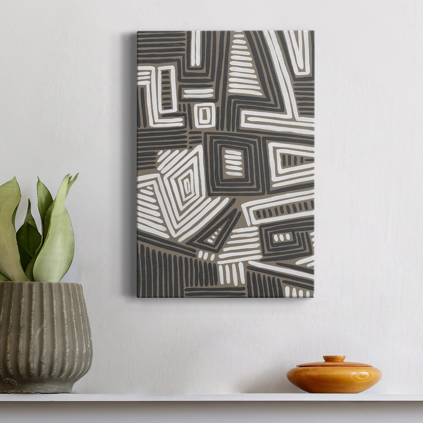 Abstract Maze II Premium Gallery Wrapped Canvas - Ready to Hang