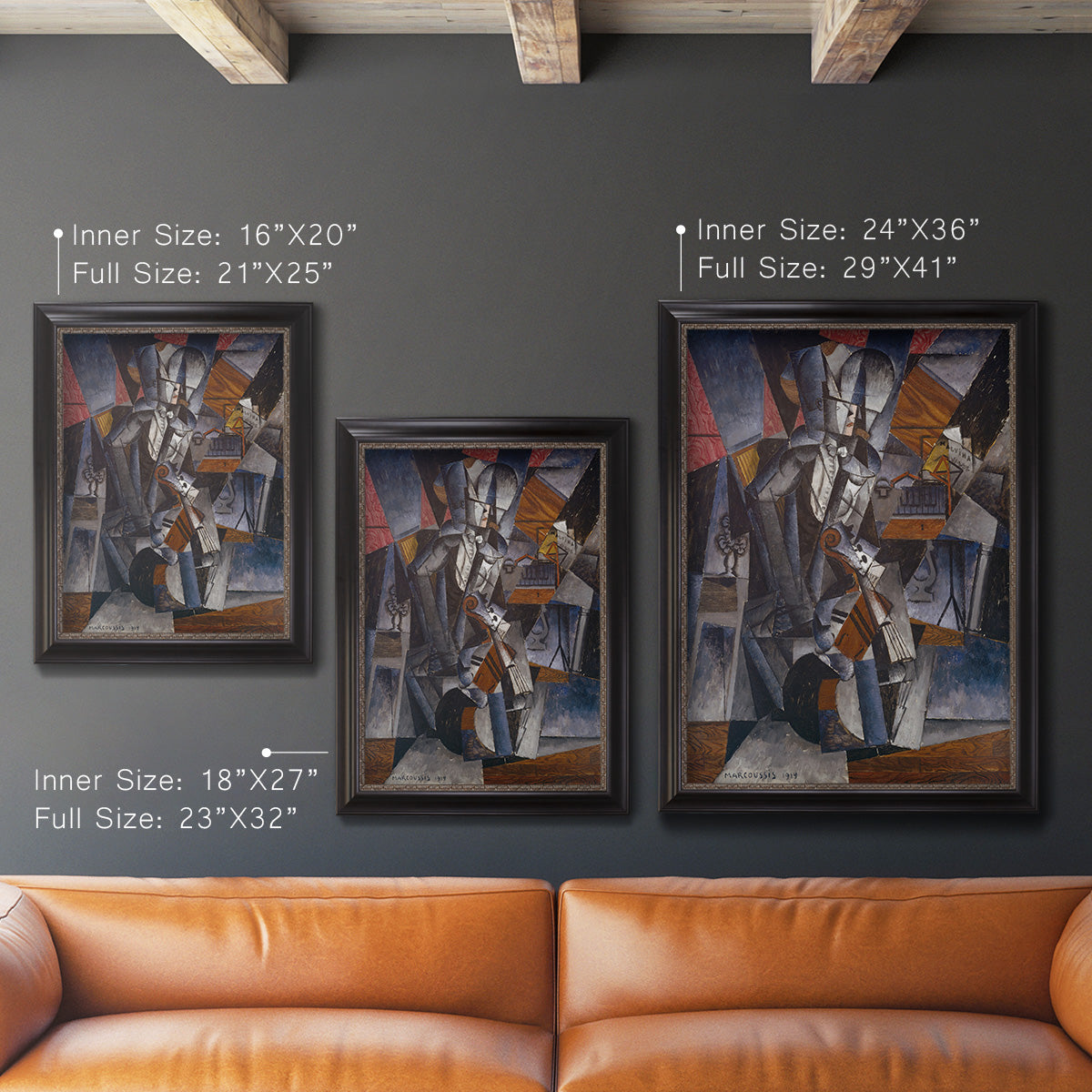 The Musician - Ornate Framed Canvas Print