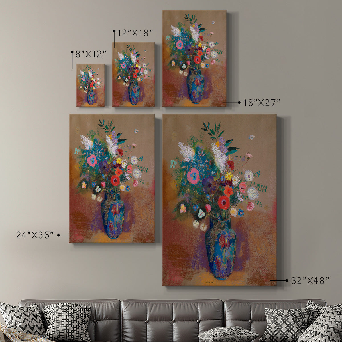 Bouquet of Flowers - Canvas Art Print