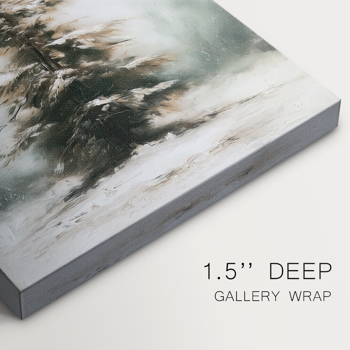 Night of Pearled Fir - Canvas Art Print