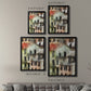 Stacked Houses II - Modern Framed Canvas Print